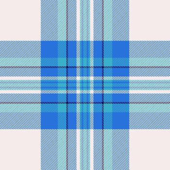 Classic tartan pattern in cool blue tones. Perfect for backgrounds, textiles, or adding a traditional touch to graphic design projects. Versatile visually appealing. vector
