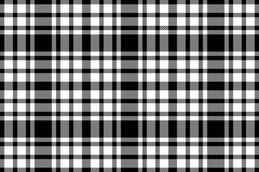 Classic monochrome plaid pattern. A versatile, timeless design suitable for textiles, backgrounds, and creative projects. Modern, stylish, and visually appealing. vector