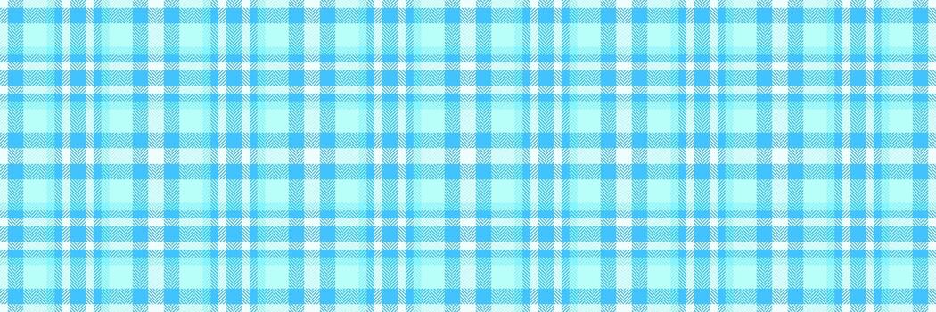 Drapery check tartan, summertime plaid pattern textile. Layer texture seamless fabric background in cyan and light colors. vector