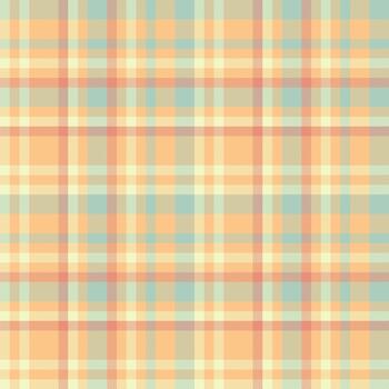 Classic plaid pattern with muted pastel hues, creating a calm versatile background. Ideal for textiles, design projects, or adding a subtle touch. vector