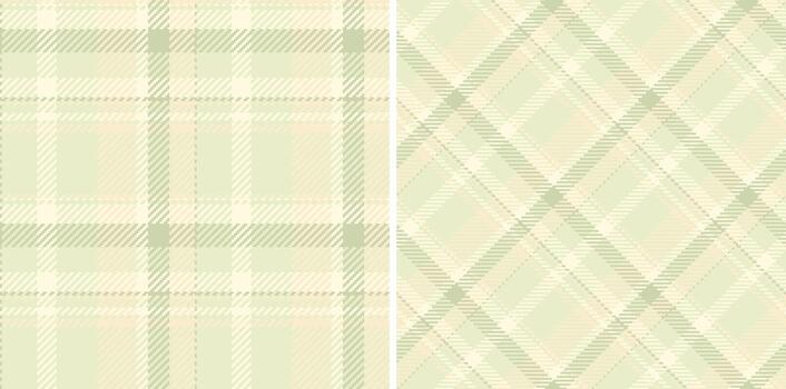 Texture check tartan of plaid background fabric with a textile pattern seamless. Set in pastel colors for stylish gingham patterns for clothing. vector