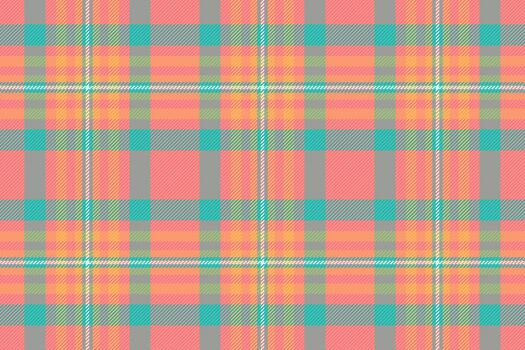 Seamless plaid pattern with vibrant colors. A textile design with a modern feel, suitable for backgrounds, apparel, and creative projects. vector