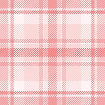 suave tartán textil sin costura, hermoso modelo antecedentes textura. ordenado tartán tela cheque en ligero y rojo colores. vector