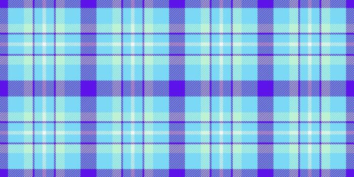 tejer sin costura tartán controlar, borroso tela antecedentes. eps tartán modelo textura textil en cian y brillante colores. vector