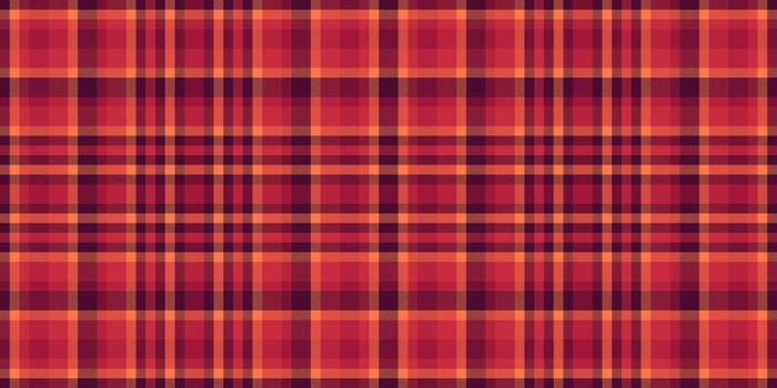 Rose pattern seamless textile, new check fabric texture. Damask plaid tartan background in red and dark colors. vector