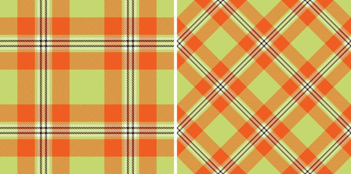 textil tartán tela de tartán sin costura textura con un antecedentes cheque modelo. conjunto en otoño colores. clásico guardarropa esenciales para eterno estilo. vector