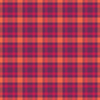 Figure fabric check texture, veil seamless tartan plaid. Sparse textile background pattern in red and pink colors. vector