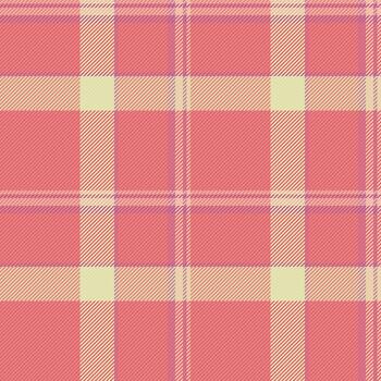 calor textil cheque tartán, abierto textura sin costura antecedentes. mejor tela modelo tartán en rojo y ligero colores. vector