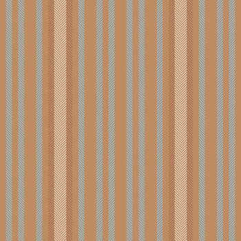 curioso vertical sin costura patrón, falda raya textura textil. pronosticador tela antecedentes líneas en naranja y cian colores. vector