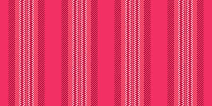 Rosa textil antecedentes sin costura, celebrar vertical tela líneas. sitio textura modelo raya en rojo y ligero colores. vector