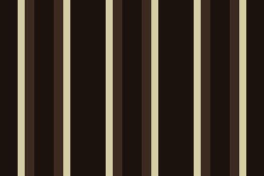Fibrous fabric background lines, warm stripe seamless vertical. Editable textile pattern texture in black and dark colors. vector