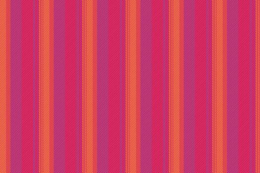 Fewing pattern fabric vertical, fiesta stripe background. Ged seamless texture lines textile in red and pink colors. vector