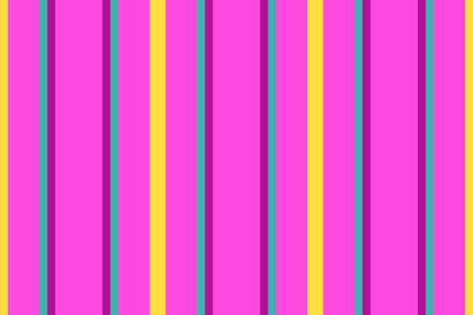 Endless background textile texture, popular vertical stripe . Infinity lines fabric pattern seamless in pink and teal colors. vector