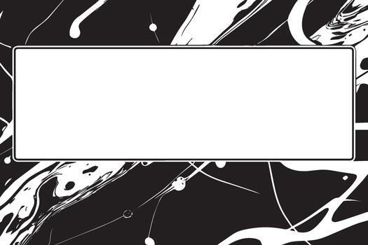 Black and White Abstract Frame Design vector