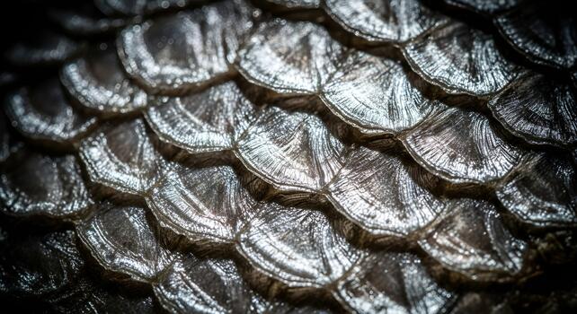 Reflective Fish Scales Macro Texture Background photo