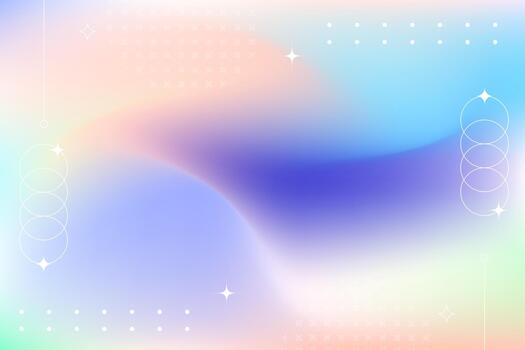 Soft pastel gradient background with subtle geometric shapes and ethereal light effects for modern design vector