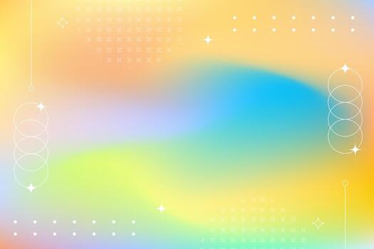 Abstract colorful gradient background illustration features modern geometric shapes with a soft blend vector