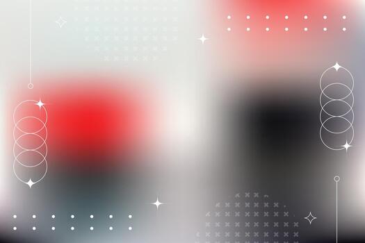 Abstract background featuring soft red gray and black gradients with minimalist geometric white line art elements vector