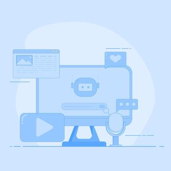 rápido rápido Interacción y multiformato contenido Generacion por ai vector