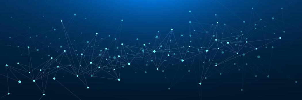 resumen conectando puntos y líneas para red conexión. futurista grande datos visualización con plexo diseño. adecuado para química, Ciencias y tecnología antecedentes vector