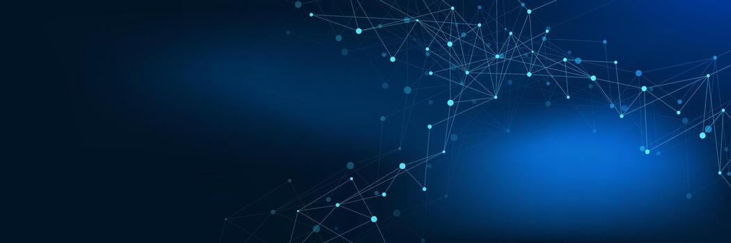 Futuristic internet connection with connecting dots lines or plexus. Minimalist communication template design. Suitable for digital network, science and technology vector