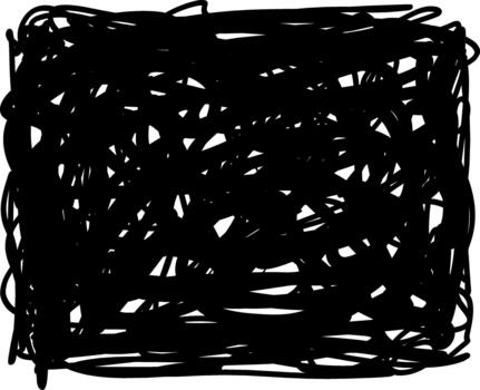 Grunge background from chaotic crazy lines, Overlay texture, Expressive Scrawl messy lines, linework sketche vector