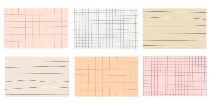 Set collection of checkered and line backgrounds vector