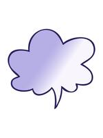 changing color animation of cartoon speech bubble in smooth gradient style with speech bubble in smooth gradient style video