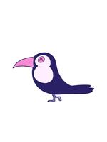 guppa och paus animering av enkel toucan video