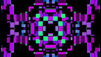 Retro Pixelate Neon color Mosaic Pattern Sound Visualizer video