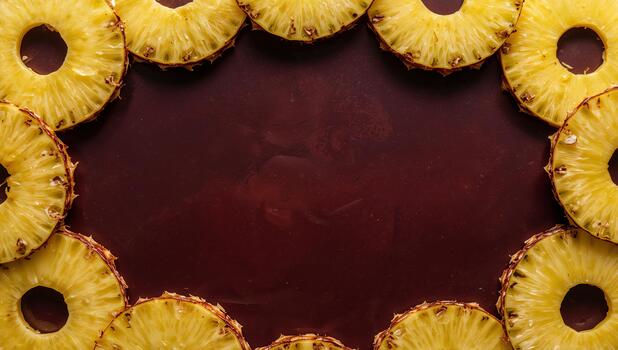 Golden Circles Arranged on a Dark Surface, Creating a Playful and Inviting Composition. photo