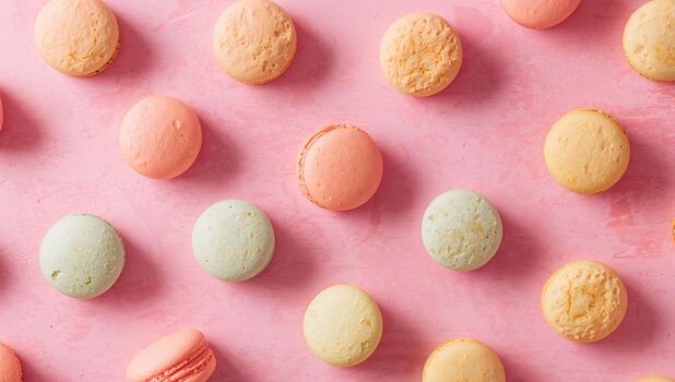 Pastel Arrangement. A Delicate Array of Round Shapes and Soft Color Variations. photo