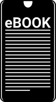 eBook Reader Icon - Black Digital Reading Device Symbol for UI Design, Content Platforms, and Minimalist Graphic Elements vector
