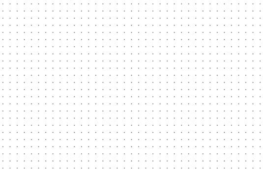 Dotted squared grid graph paper template for notebooks production. Dotted simple background. Bullet journal pattern texture. Design of printable graphic sheet. vector
