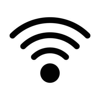 Wireless Signal Icon Representing Connectivity and Communication Technology vector