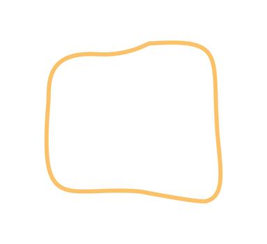 mano dibujado ondulado marco con fluido y orgánico rectángulo forma describir. irregular gota elemento formas resumen icono antecedentes para texto o etiqueta en dibujado a mano estilo, creativo y mínimo. vector