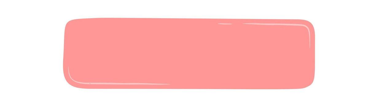 mano dibujado orgánico citar caja de texto forma en suave rosado rectángulo. habla parche y gota antecedentes crear un casual mensaje o comentario área, Perfecto para texto o citar caja diseño conceptos. vector