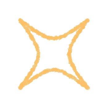 tiza contorno Fuegos artificiales estrella Estallar elemento en pálido amarillo. explosivo modelo formas un estrella forma con brillar y magia brillar. negrita contorno y Estallar diseño traer festivo explosión, Perfecto para fiesta vector