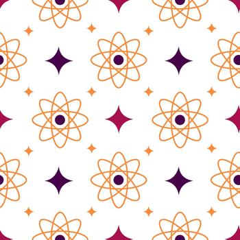 átomo sin costura modelo con Ciencias tema vector