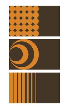 Design template gold unique abstract vector