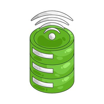 ilustración de digital base de datos servidor vector