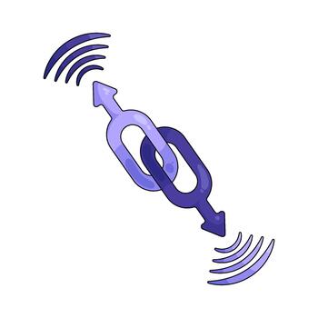 ilustración de Internet enlace conexión vector