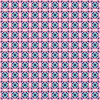 un rosado y azul modelo con un cuadrado diseño vector