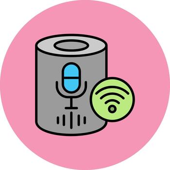 Voice Assistant Future Display Shape vector