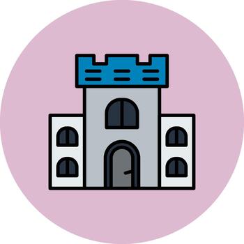 Castle Soft Shadow Element vector