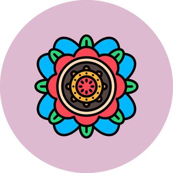 Mandala Sharp Render Texture vector