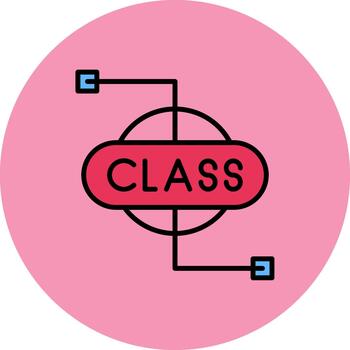 Class Polished Grid Patch vector