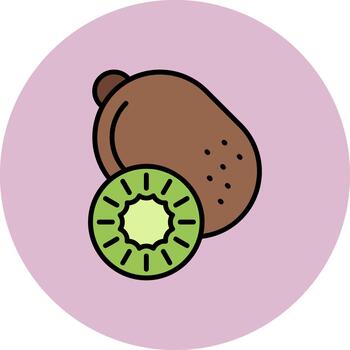 Kiwi Artistic Grid Feature vector
