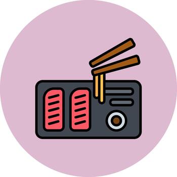 Sashimi Soft Shadow Element vector