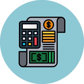 contabilidad Delgado línea modelo vector